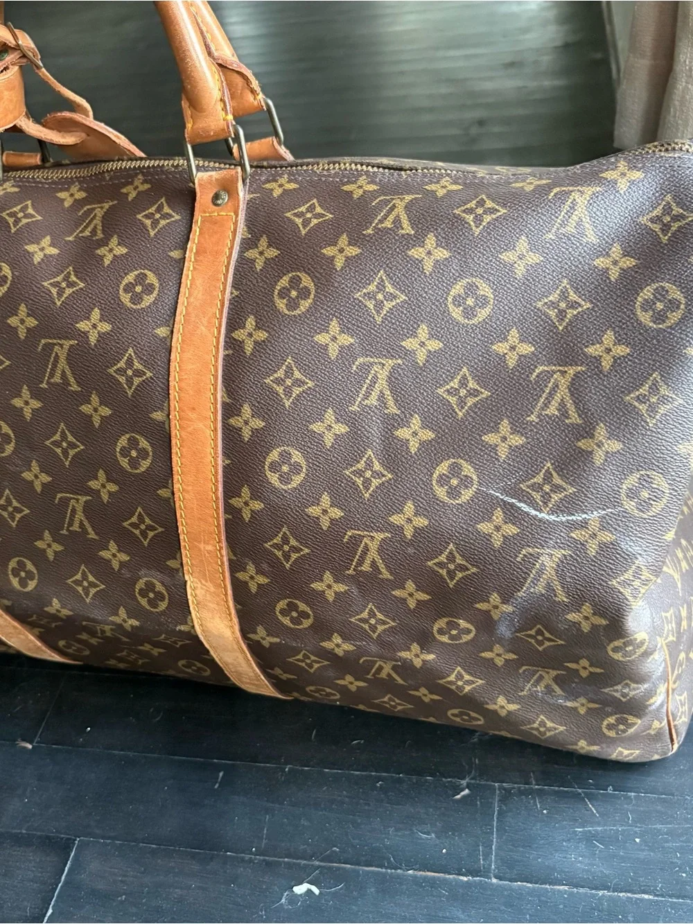 Louis Vuitton Keepall 60 Monogram Canvas Travel Bag